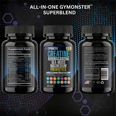 Gymonster Creatine All In One in a gym bag for workouts