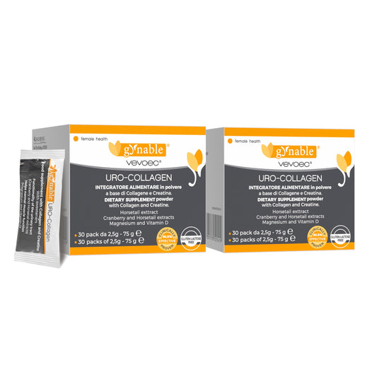 Gynable bladder control powder tub on a counter, highlighting easy daily use