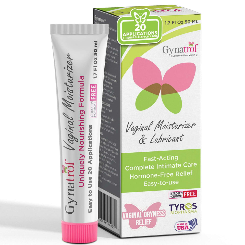 Gynatrof Vaginal Moisturizer bottle showing long-lasting hydration for daily intimate care.