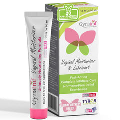 Gynatrof Vaginal Moisturizer bottle showing long-lasting hydration for daily intimate care.
