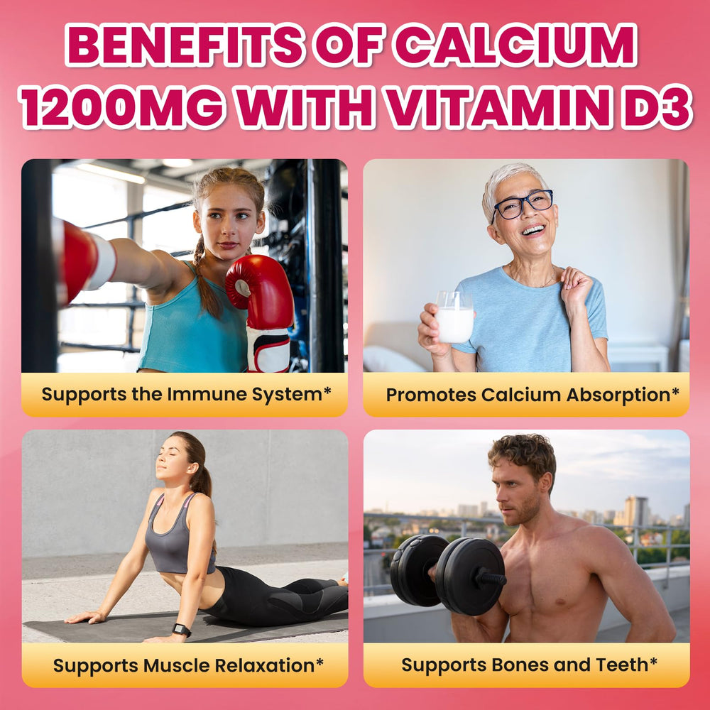 GZ HAOYUAN Calcium Citrate Gummies bottle pour highlights easy daily dosing.
