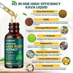 GZ HAOYUAN Kava Liquid drops with dropper for precise dosing.