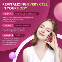 GZ HAOYUAN liquid NAD-absorption illustration shows rapid cellular uptake
