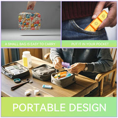 GZWENHAN compact 93-pocket design fits multiple medications.