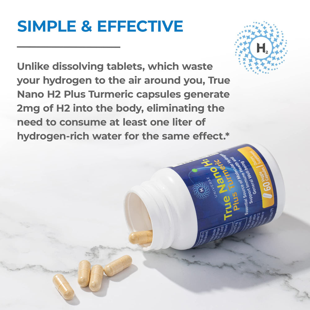 Capsule in water illustrating quick ingestion and potential antioxidant support