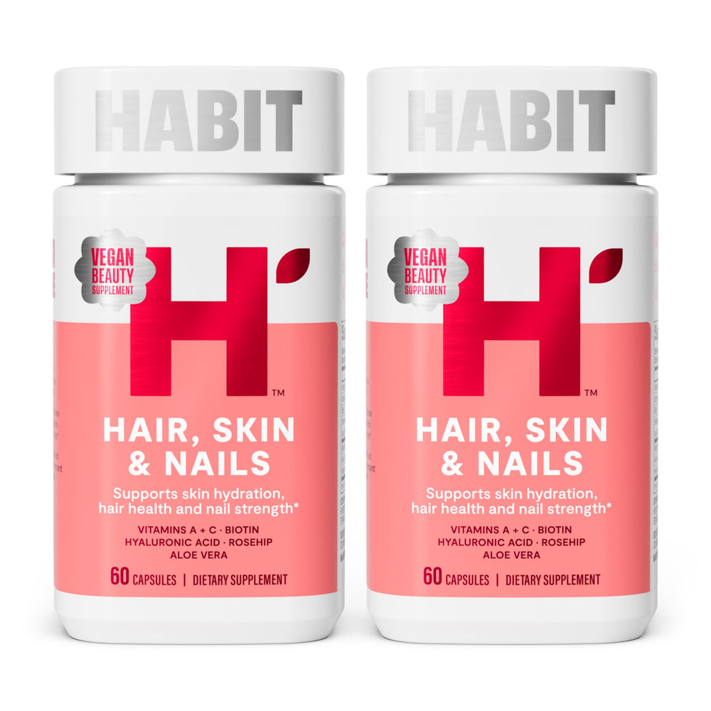 H' Habit Habit Hair Skin Nails bottle for daily skin hydration and glow