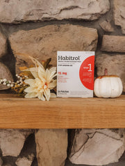 Habitrol patch application area image demonstrates discreet skin wear.