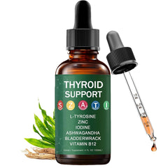 HABOHUSE Kindled Thyroid Drops bottle and dropper for balanced energy.