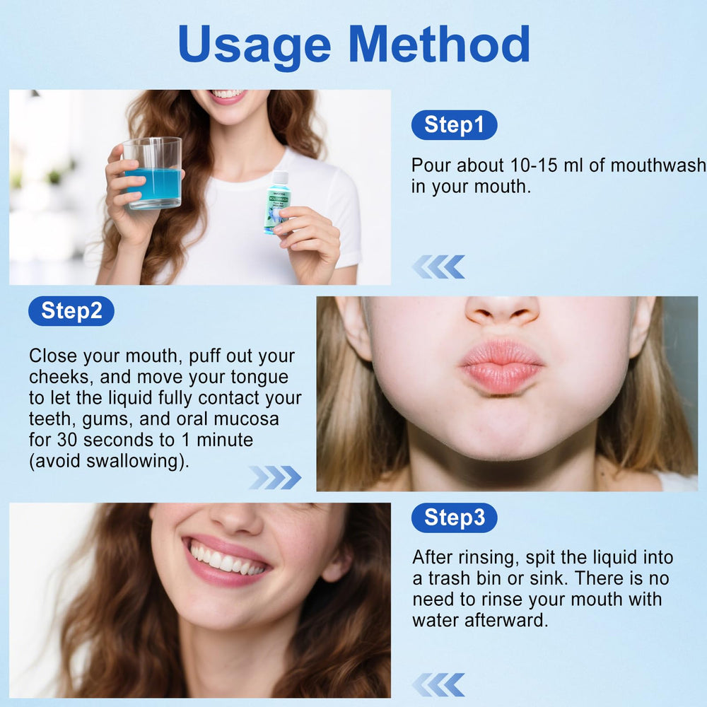 HAIFOTRVA mint mouthwash for fresh breath during travel and meetings