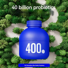 Graphic highlighting prebiotics nourishing probiotics for balance