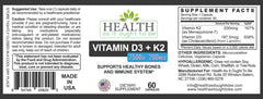 Health As It Ought To Be Haiotb D3+K2 capsules on a daily dose.