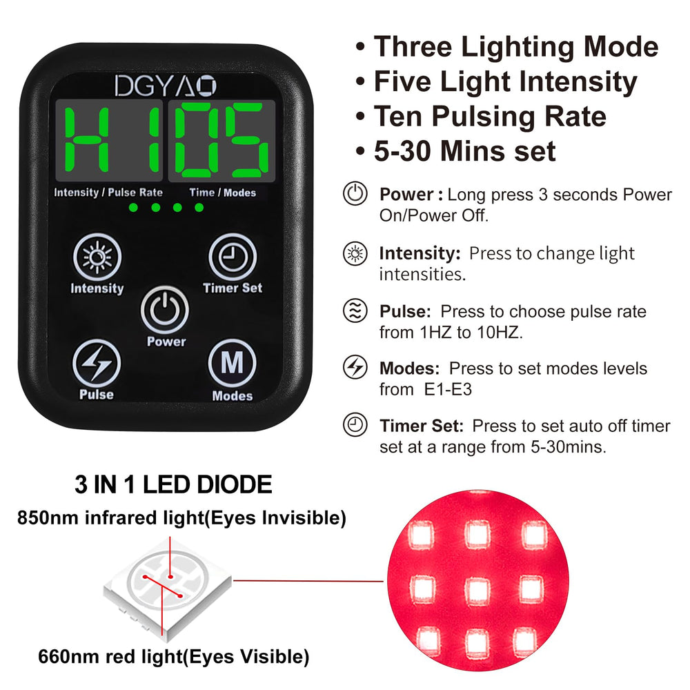 HAIYUE red 660nm and infrared 850nm LEDs for targeted light exposure