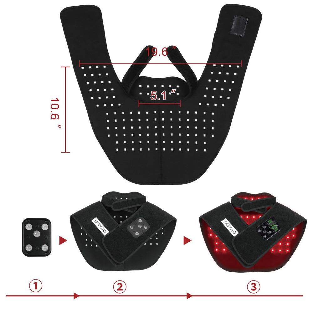 HAIYUE adjustable size belt with three light modes for personalized therapy
