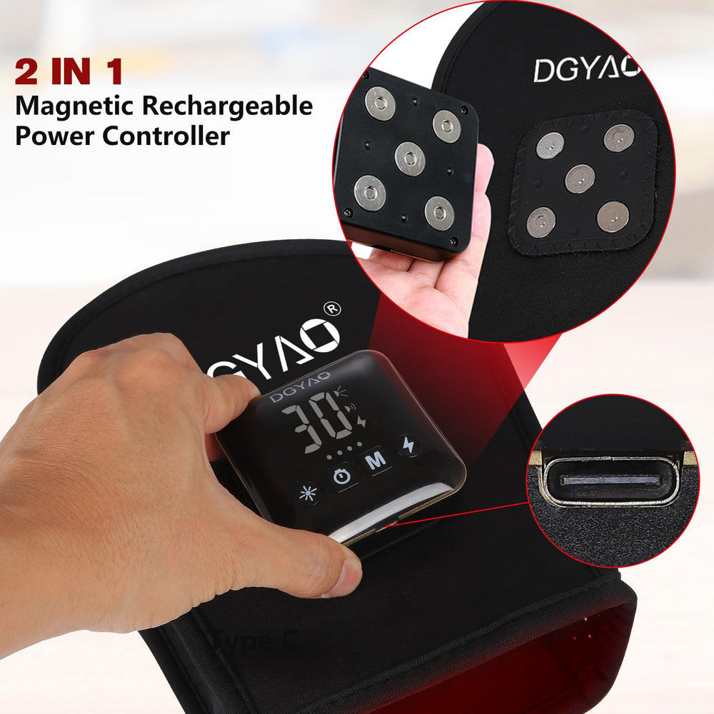 HAIYUE cordless red light for fingers and hand muscle relief.