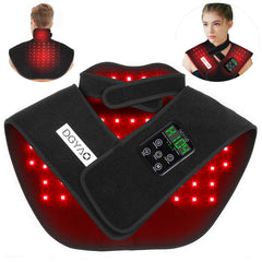 HAIYUE cordless red light therapy belt targeting shoulder and neck for comfort