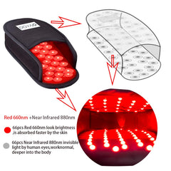 HAIYUE foot pain relief slipper demonstrates full-foot LED therapy coverage