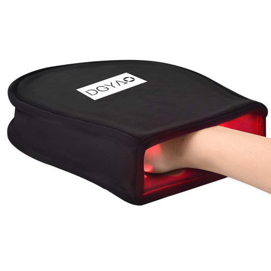 HAIYUE hand mitten front view with 880nm LED therapy for hand relief.