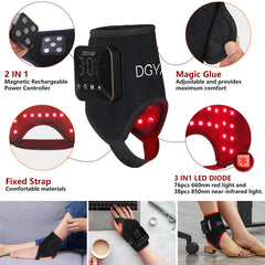 HAIYUE wrap with timer and pulsing mode for customizable sessions.
