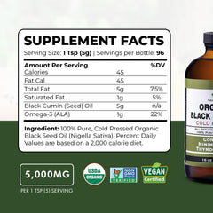 HalalEveryDay Black Seed Oil bottle on kitchen counter for daily use.