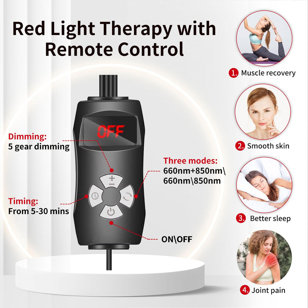 Halbeira red light therapy panel on skin during facial or body session