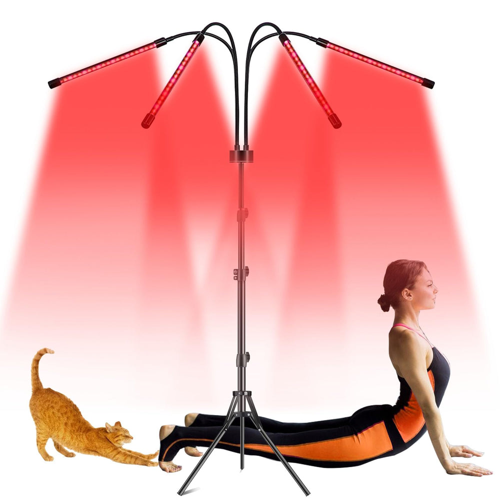 Halbeira red light therapy panel delivers 660nm and 850nm wavelengths for home use.