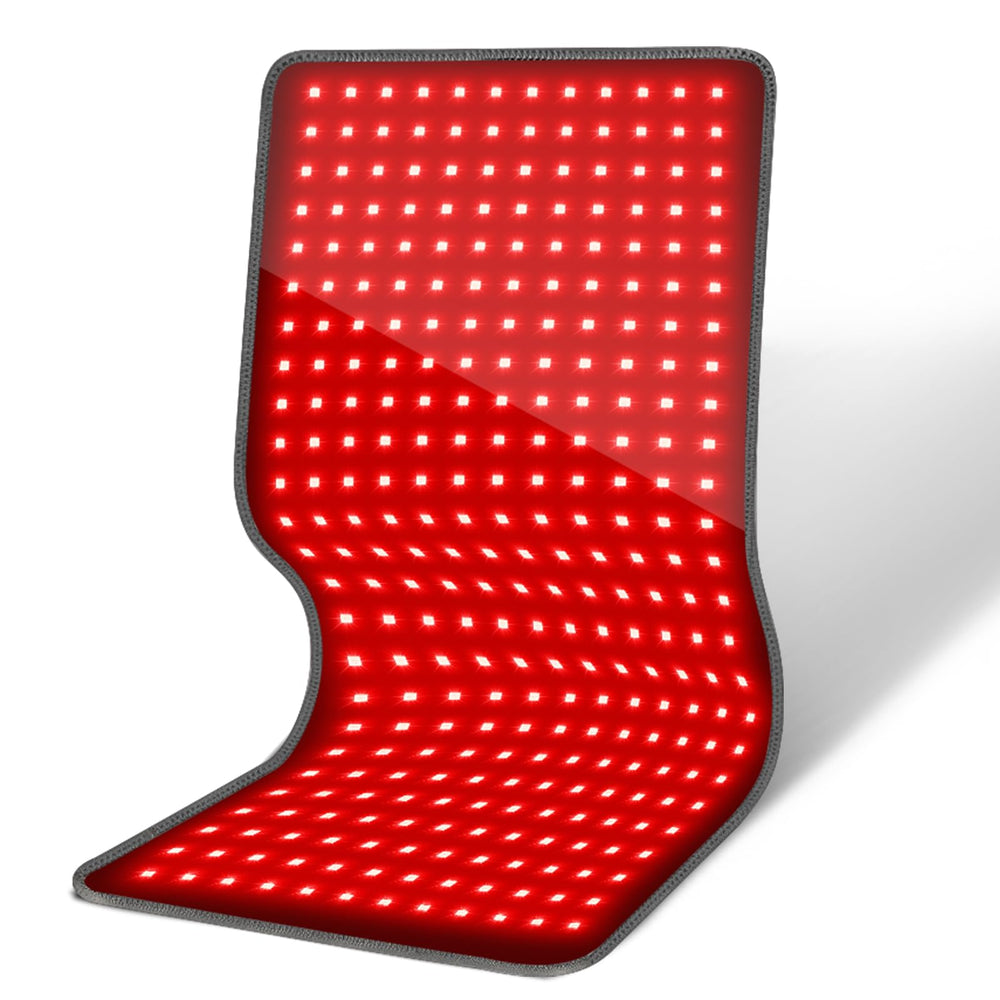 HALIDODO LED array closeup shows 660nm and 850nm wavelengths delivering deep warmth