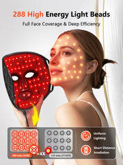 HALIDODO red light mask with remote control session for easy session customization