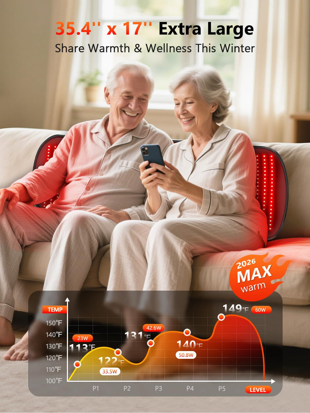 HALIDODO red light therapy mat focuses on waist comfort for lower back ease