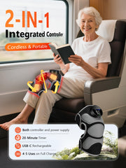 HALIDODO Upgrade Knee Brace premium leather for durable comfort