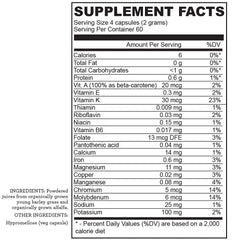 Hallelujah Diet BarleyMax capsules closeup emphasizing detox and immune-support potential