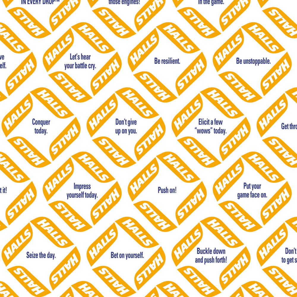 HALLS honey vanilla flavor close-up highlighting rich sweetness.