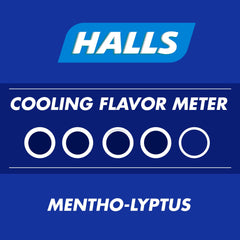 HALLS Mentho-Lyptus pack of 12 bags for easy stocking and travel.