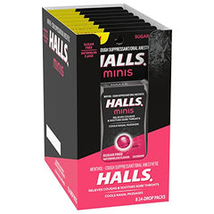 HALLS Minis Watermelon drops ready in bag.