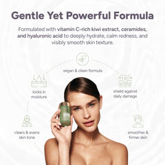 Halo Beauty Kiwi Seed Booster capsules ready for daily use in a vegan routine