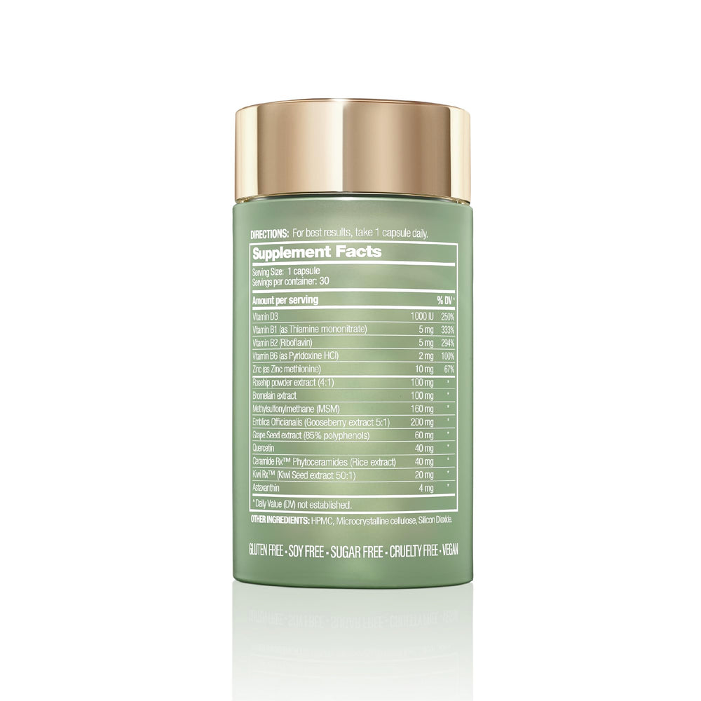 Halo Beauty Kiwi Seed Booster daily dose emphasizes easy routine