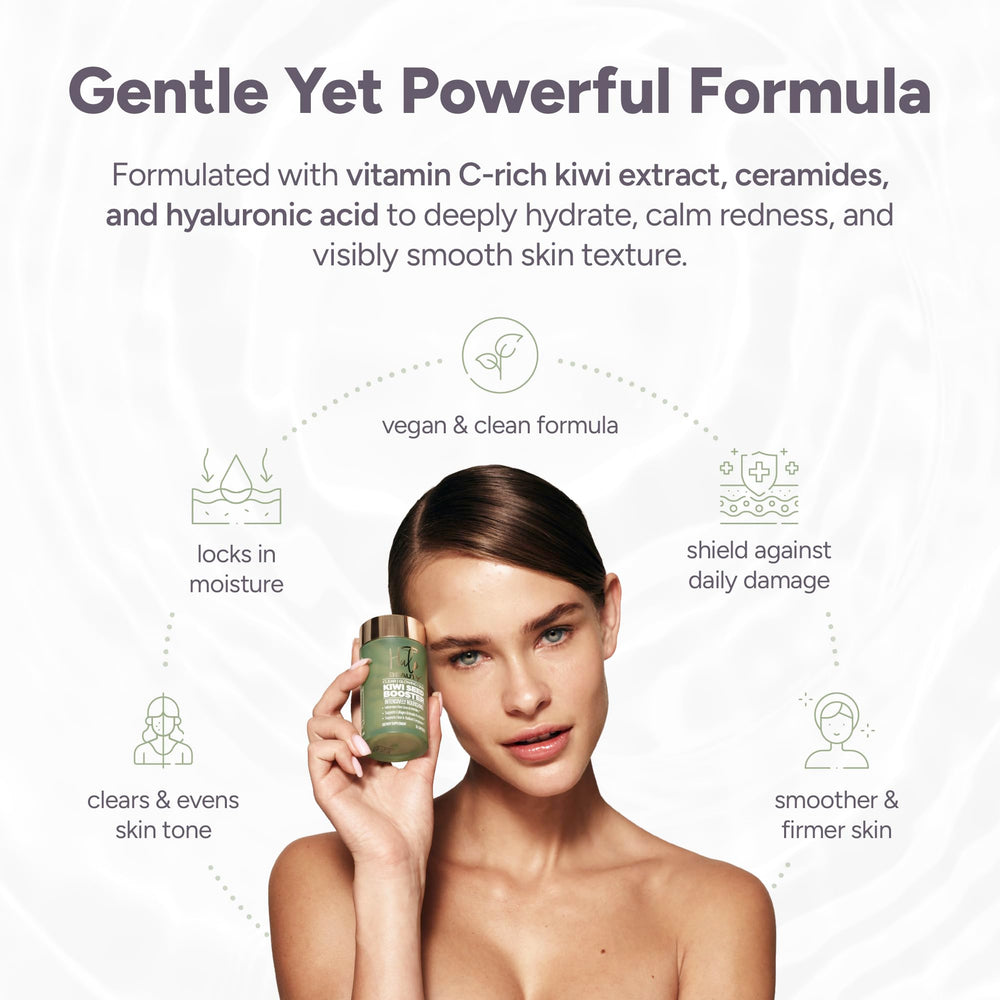 Halo Beauty Kiwi Seed Booster vegan capsules designed for clean daily use.