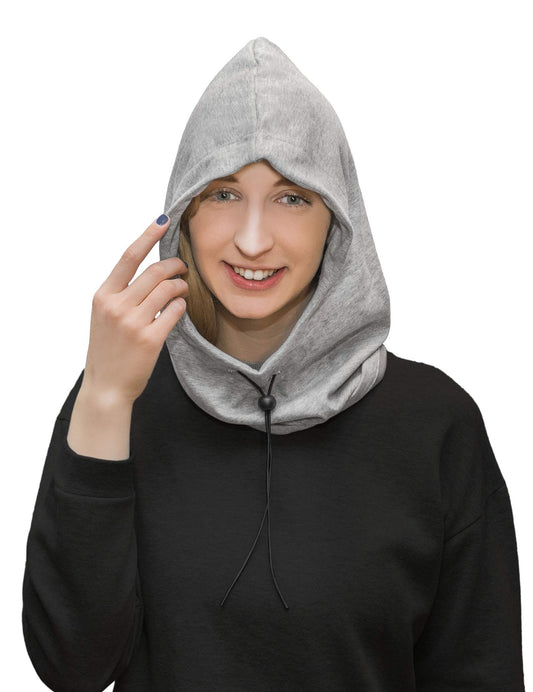 Halsa EMF Hat front view with adjustable hood shielding from RF radiation.