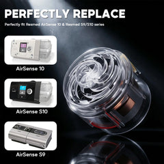 Hameisen CPAP motor side closeup showcases durable components for long-term reliability.