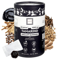 Hampton Distribution Shilajit Gummies bottle shown for daily wellness use.