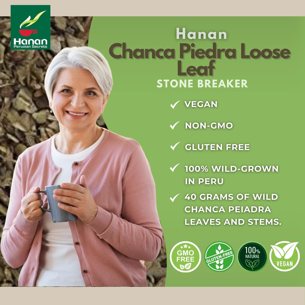 Hanan Chanca Piedra leaf-stem blend supports gentle digestion.