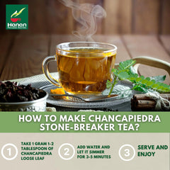 Hanan Chanca Piedra tea is ready to brew with easy steep.