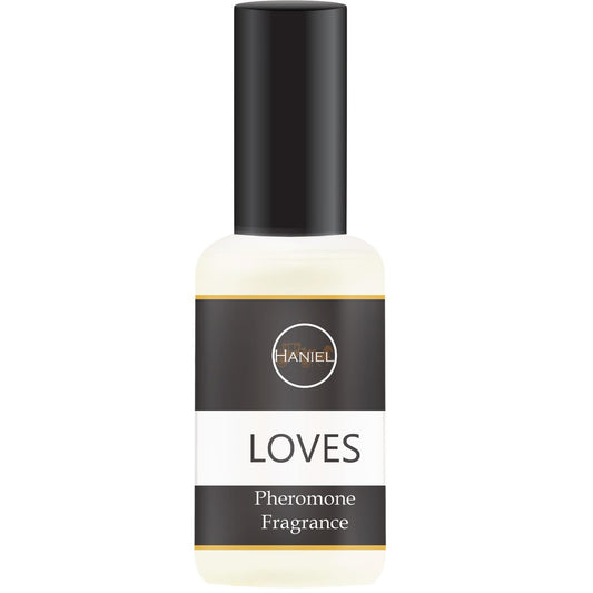 Haniel Pheromones Perfume bottle close-up with luxe packaging, ideal for gifting.