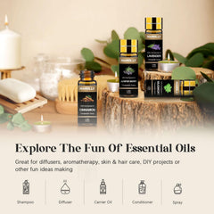 Hanolly amber bottles protect oils from light for long-lasting quality.