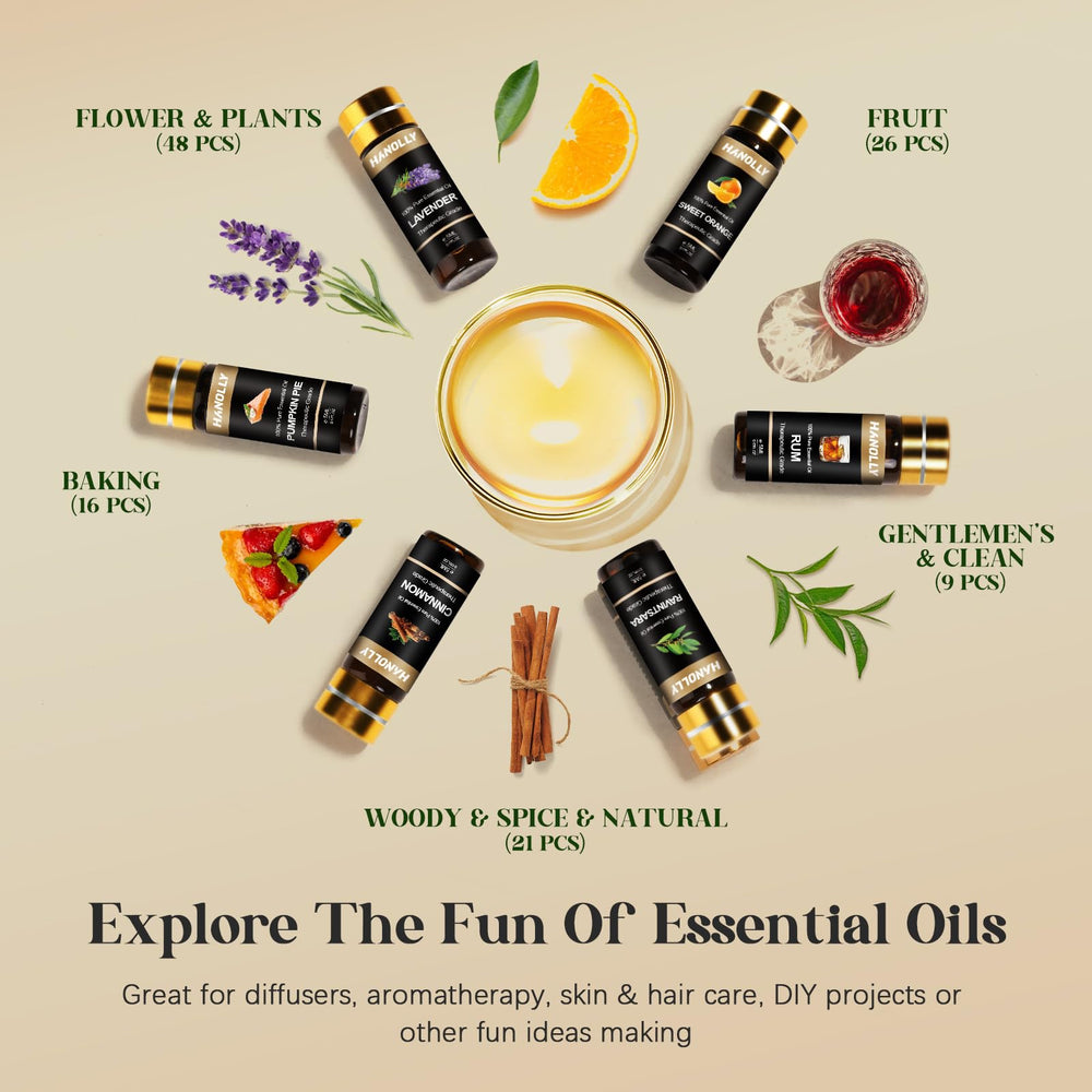 Hanolly floral oils scent collection offers refined bouquet for spa-like room freshness.