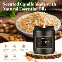 Hanolly Amber Sandalwood jar offers calming notes for focused work sessions.