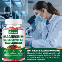 Haohan Magnesium Oxide Gummies vegan plant-based formula for clean daily magnesium support.