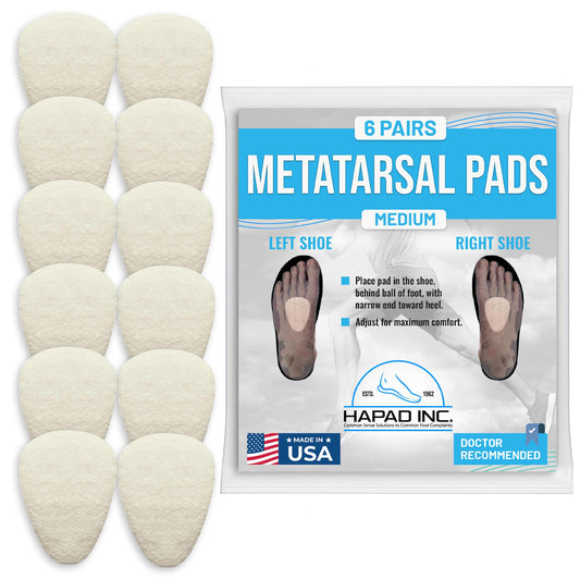 HAPAD metatarsal pads forefoot cushion for all-day comfort.