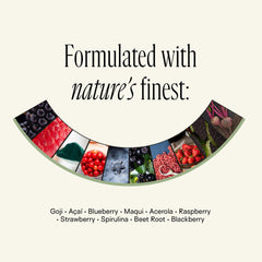 Happy Aging antioxidant blend with goji acai maqui and blueberry