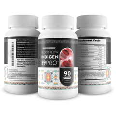 Happy Health Indigen S9 Pro bottle on desk to symbolize routine support.
