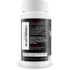Happy Health Blood Flow Vital Pro Plus label view highlights premium vasodilator formula.